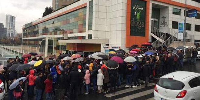 Velilerden, Doğa Kolejine devir açıklaması protestosu