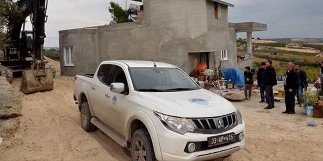 Mersin'de hasta anne ve kızı için yeni yol açıldı