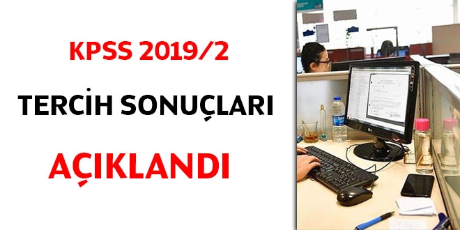 KPSS 2019/2 tercih sonular akland