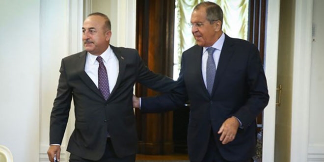 Çavuşoğlu Lavrov'la 'İdlib ve Libya'yı görüştü