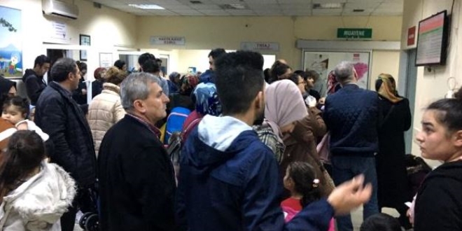 Çocuk acil servisleri, hava şartları nedeniyle doldu taştı