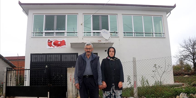 Şehidin planını çizdiği ev hayalini ailesi gerçekleştirdi