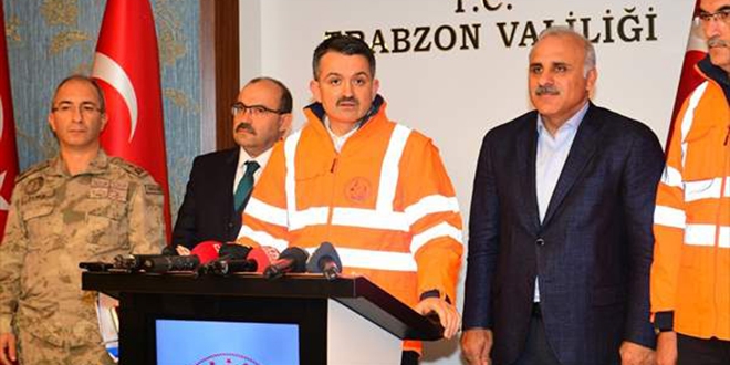 Bakan Pakdemirli'den 'Karadenizde örtü yangını' açıklaması