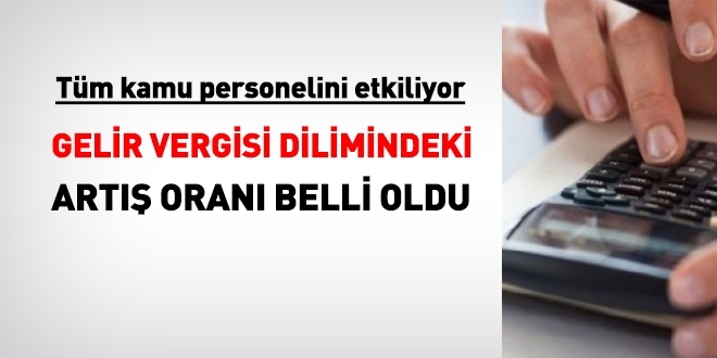 2020 yılı için, Gelir vergisi dilimlerindeki artış belli oldu