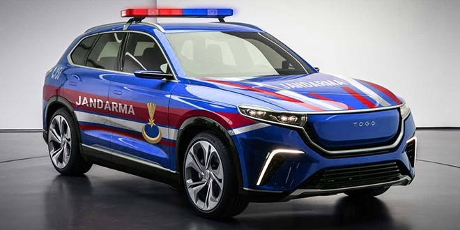 Jandarmadan 'Türkiye'nin Otomobili'ne destek mesajı