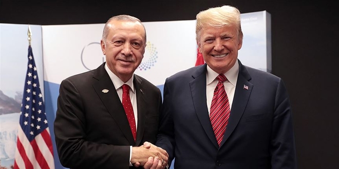 Erdoan, Trump ile Suriye ve Libya'y grt