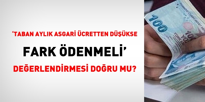 Memurun taban aylığı asgari ücretten düşükse fark ödenir mi?