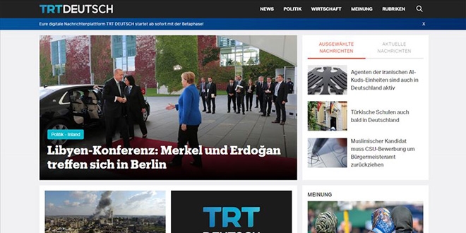 TRT Deutsch test yayınına başladı