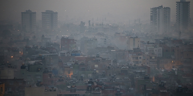Adana'da hava kirliliği yaşamı olumsuz etkiledi