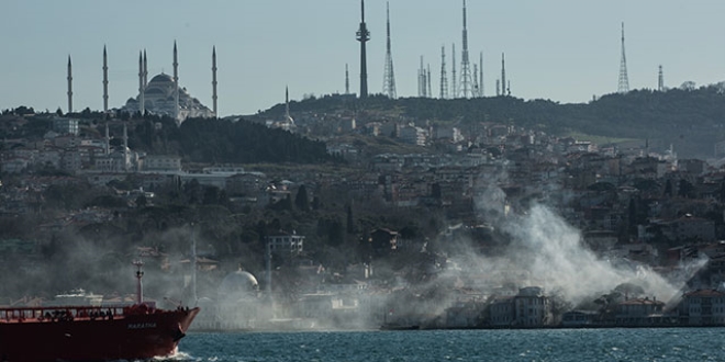 Beylerbeyi Polisevi'nde yangın