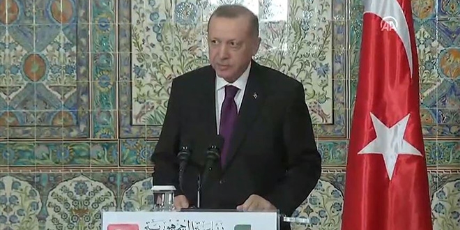 Erdoğan: Cezayir vatandaşlarına vizeyi ahiren kaldırdık