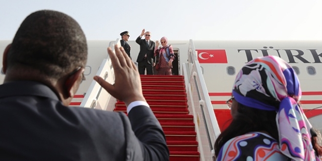 Cumhurbaşkanı Erdoğan Senegal'den ayrıldı