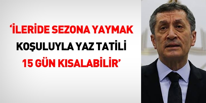Okulda yaz tatili 15 gün daha kısalabilir