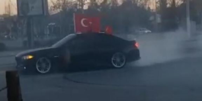 Drift yapan sürücüye 6 bin lira para cezası
