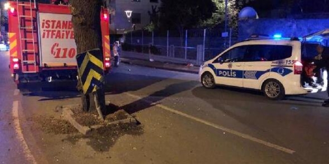 İstanbul'da, itfaiye aracının çarptığı 3 kişi yaralandı
