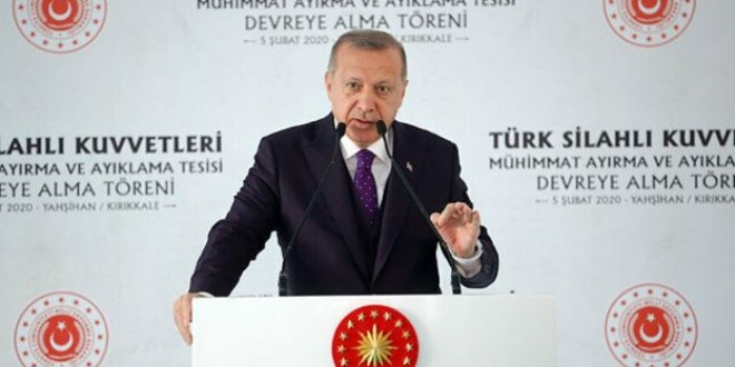 Erdoan'dan yerli sava ua aklamas