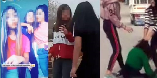 Terör estiren kızlar adli kontrolle serbest kaldı