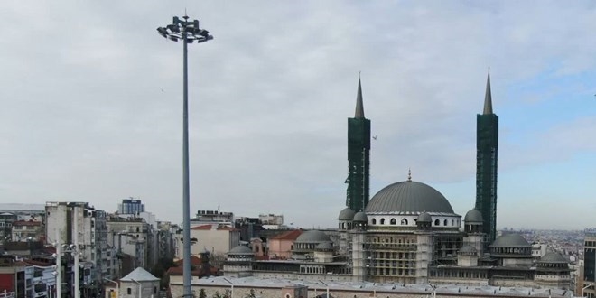 stanbul Taksim Camii inaatnda sona yaklald