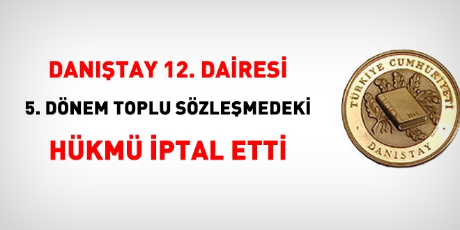 Danıştay, dayanışma aidatını iptal etti