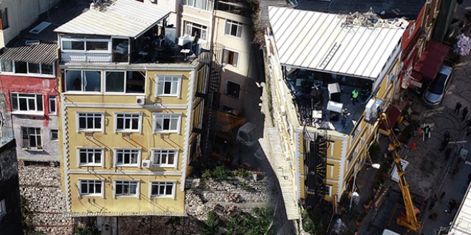 Tarih üzerindeki otel ve pansiyon yıkılıyor