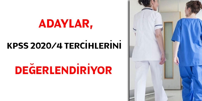 Adaylar, KPSS 2020/4 tercihlerini değerlendiriyor