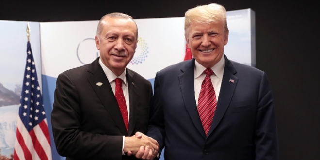 Cumhurbakan Erdoan, Trump ile telefonda grt