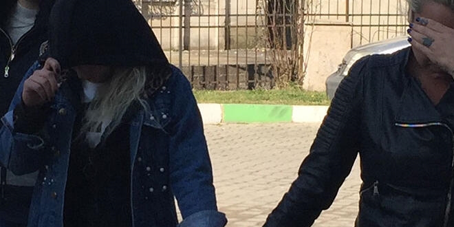 Darp ve polise hakaret şüphelisi bir kadın tutuklandı