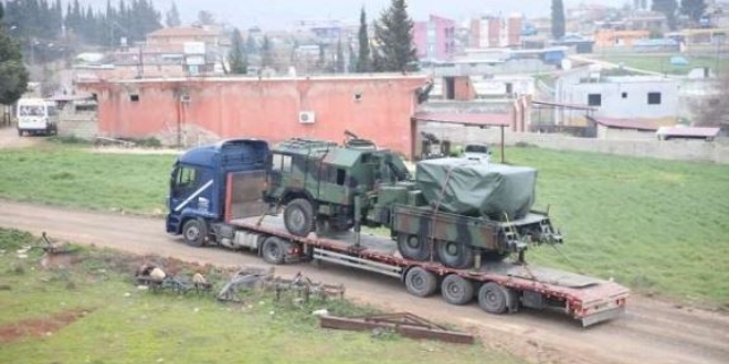 Suriye sınırındaki birliklere füze rampası gönderildi
