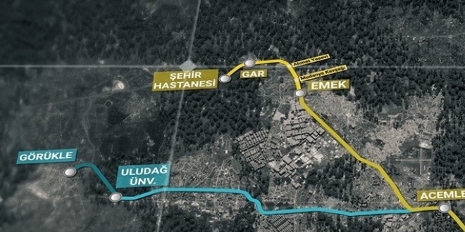 Bursa'daki metro hattını Ulaştırma Bakanlığı yapacak