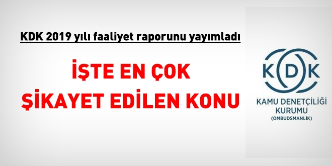 KDK 2019 yılı faaliyet raporunu yayımladı