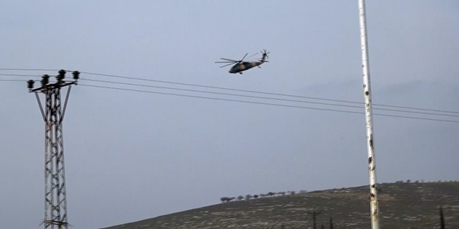 3 İdlib şehidi askeri helikopterle Hatay'a getirildi