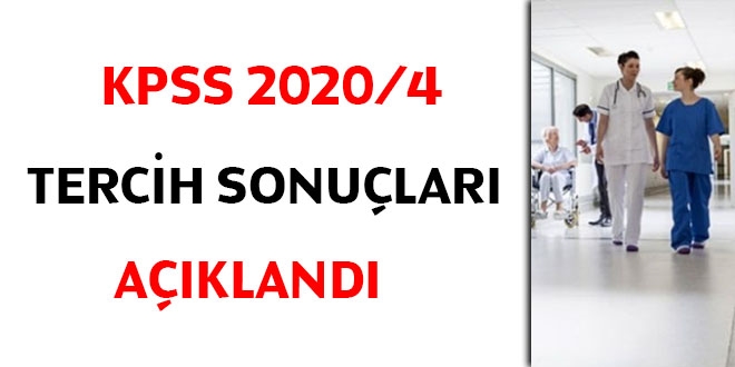 KPSS 2020/4 tercih sonular akland