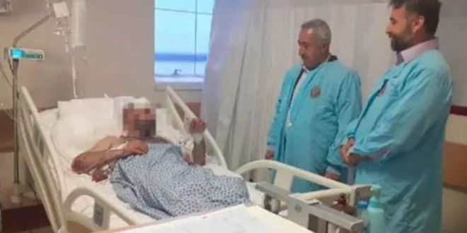 Teslim olan terörist, hastanede babasıyla buluştu