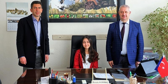 Bir günlüğüne il müdürü oldu