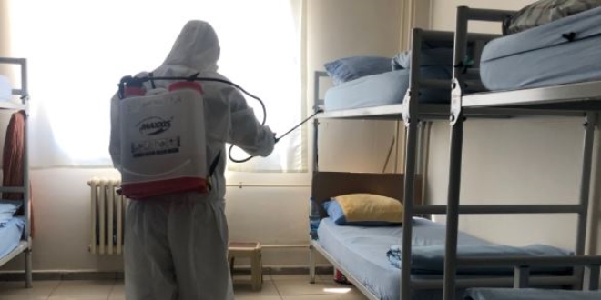 Sincan Cezaevi'nde koronavirüse karşı ilaçlama yapıldı