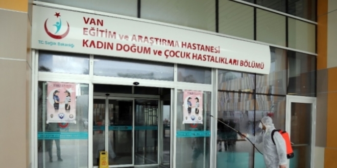 Van Bölge Eğitim ve Araştırma Hastanesi dezenfekte edildi