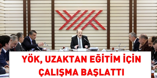 YÖK, uzaktan eğitim için çalışma başlattı
