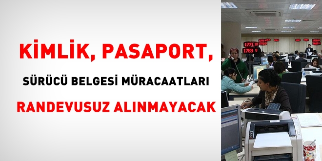 Nüfus müdürlükleri, randevusuz müracaat almayacak