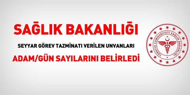 Sağlık Bakanlığından seyyar görev tazminatı ödenecek personel açıklaması