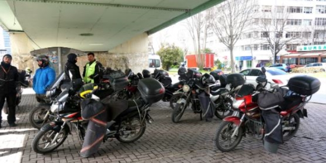 Koronavirüs motorlu kuryeleri de etkiledi