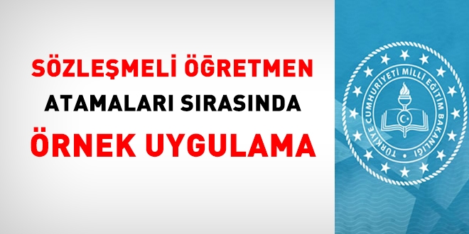 MEB'den, sözleşmeli personel atamasında örnek uygulama
