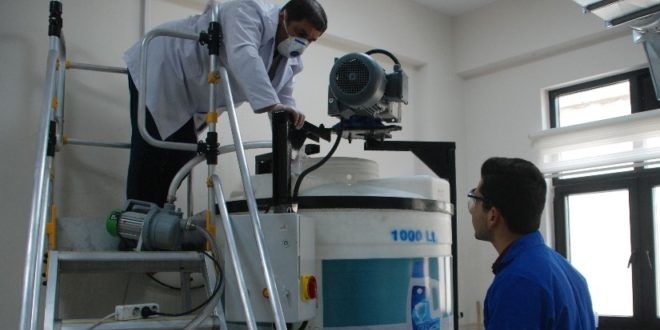Dezenfektan üreten meslek lisesi, siparişlere yetişemiyor