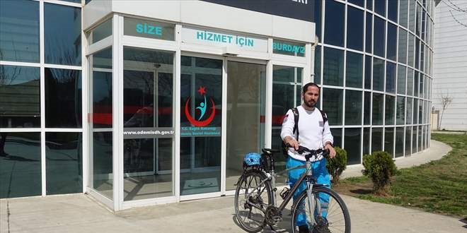 Doktoru zayıflatan bisiklet 'evde sağlık hizmeti'nin aracı da oldu