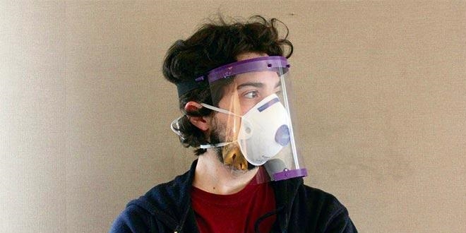 3D yazıcıyla maliyetinin altında siperli maske