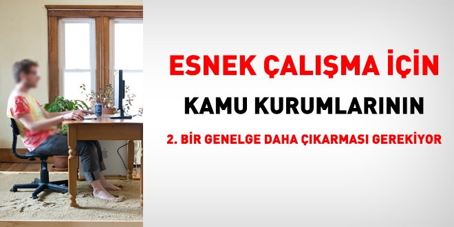 Esnek çalışma için kamu kurumlarının usul ve esas yayımlaması gerekiyor