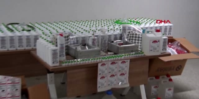 Başkentte sahte dezenfektan operasyonu: 2 kişi gözaltında