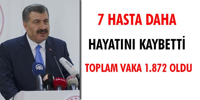 Fahrettin Koca: 7 hastamızı daha kaybettik