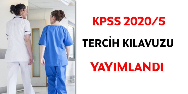 KPSS 2020/5 tercih klavuzu yaymland