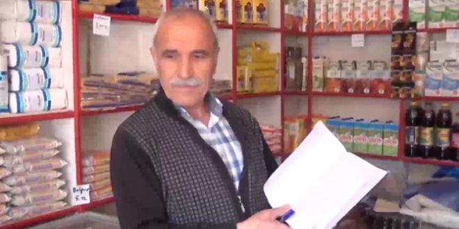 Hayırsever, mahallelinin bakkal borcunu ödedi