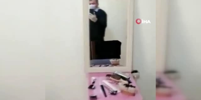 Evini kuaför salonuna çeviren kişiye ceza uygulandı